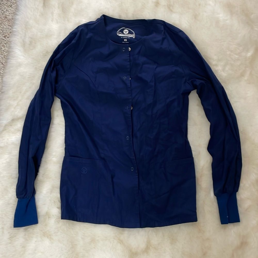 Navy blue jacket/coat for tech, nurse, medical or other work